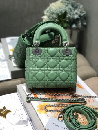 mini lady D*or bag 6.5 x 6 x 3 inches