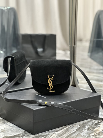 Y*L kaia small satchel in smooth leather 7.2 x 6.1 x 2.1 inches