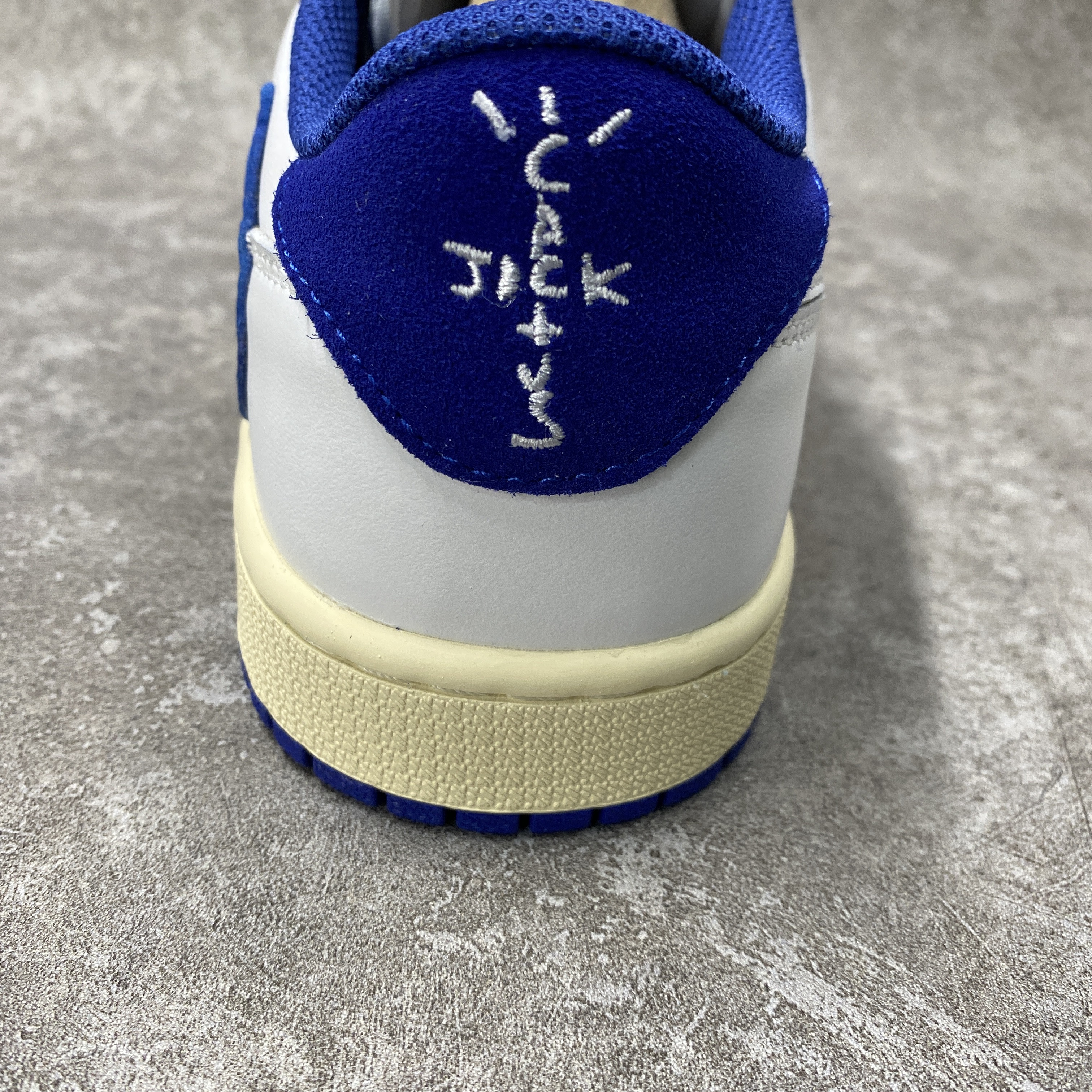 Travis Scott x Air Jordan 1 Low White Blue