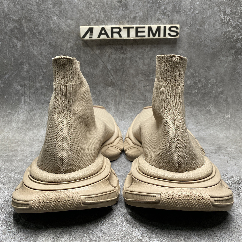 Balenciga 3XL Beige Sock Sneaker