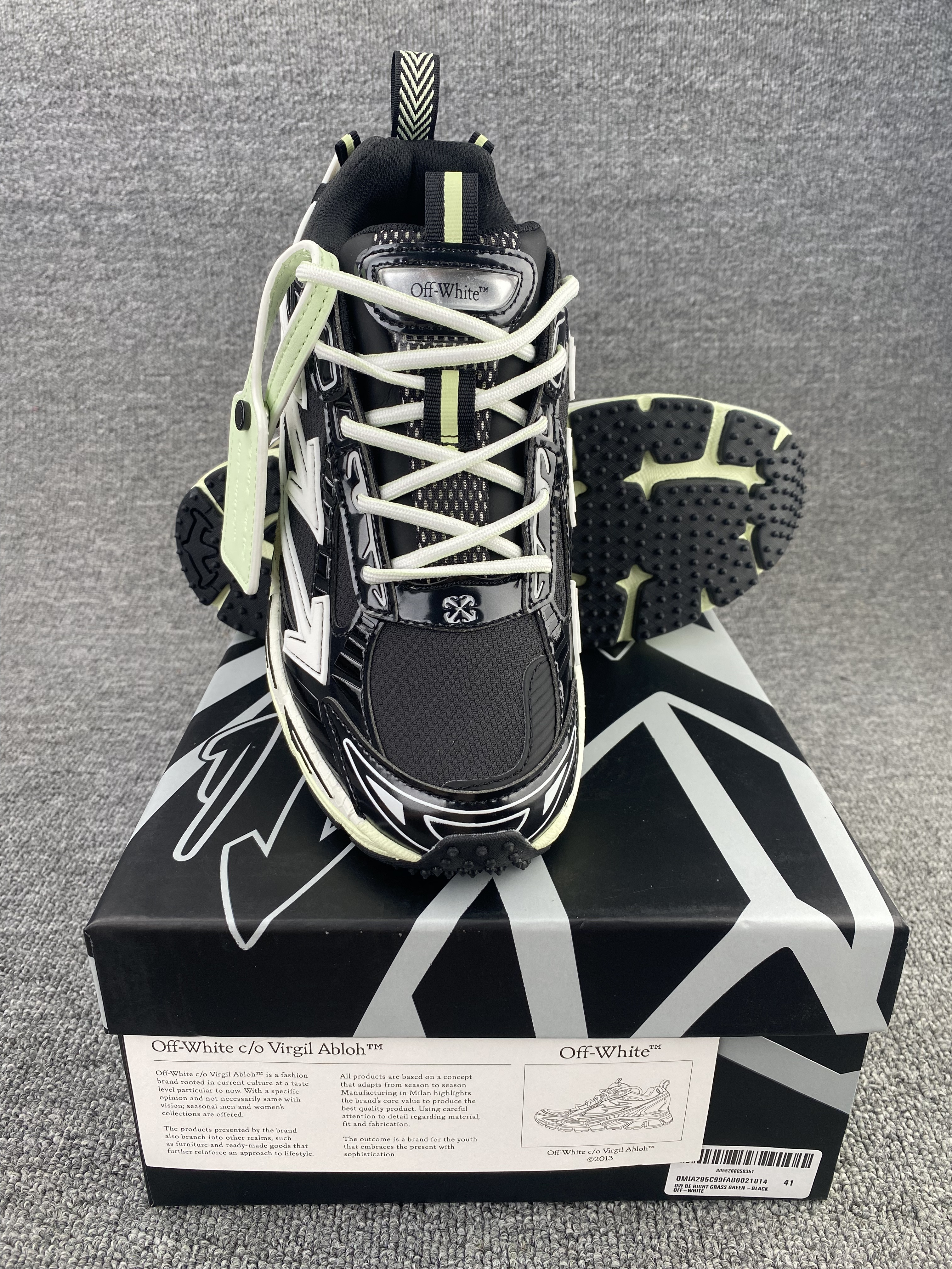 UA Off-White "BE RIGHT BACK"