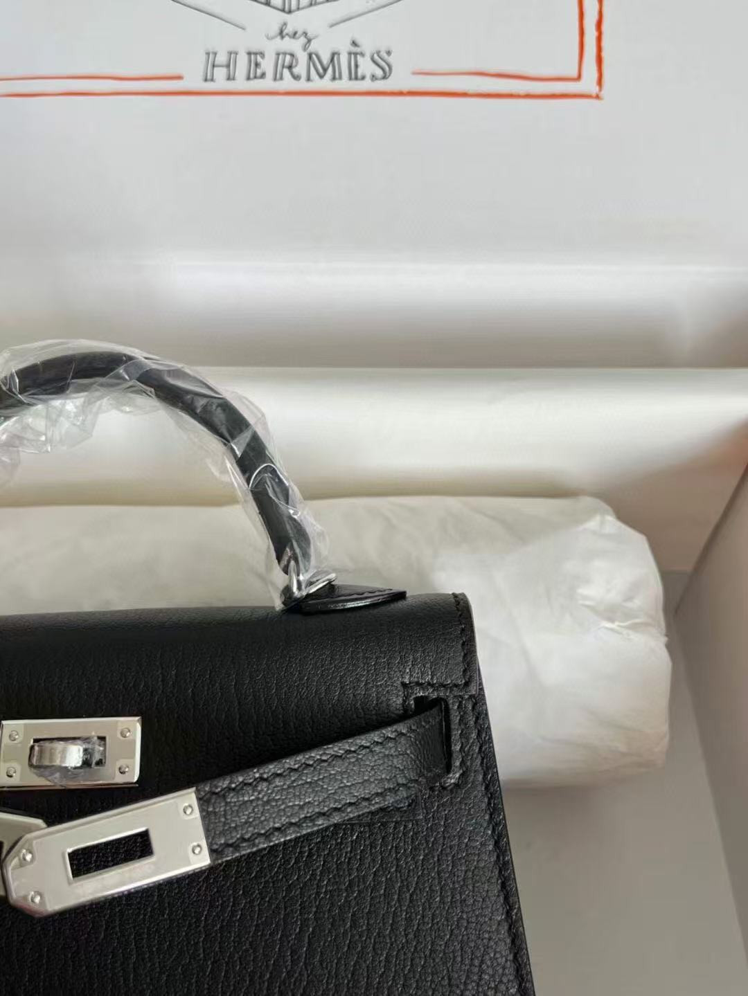 Hermès Mini Kelly Chèvre 19 19×6×12cm