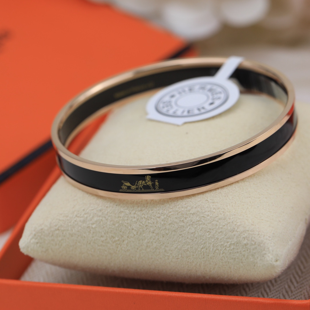 H**mes enamel bracelet(customized products cannot be returned or exchanged)