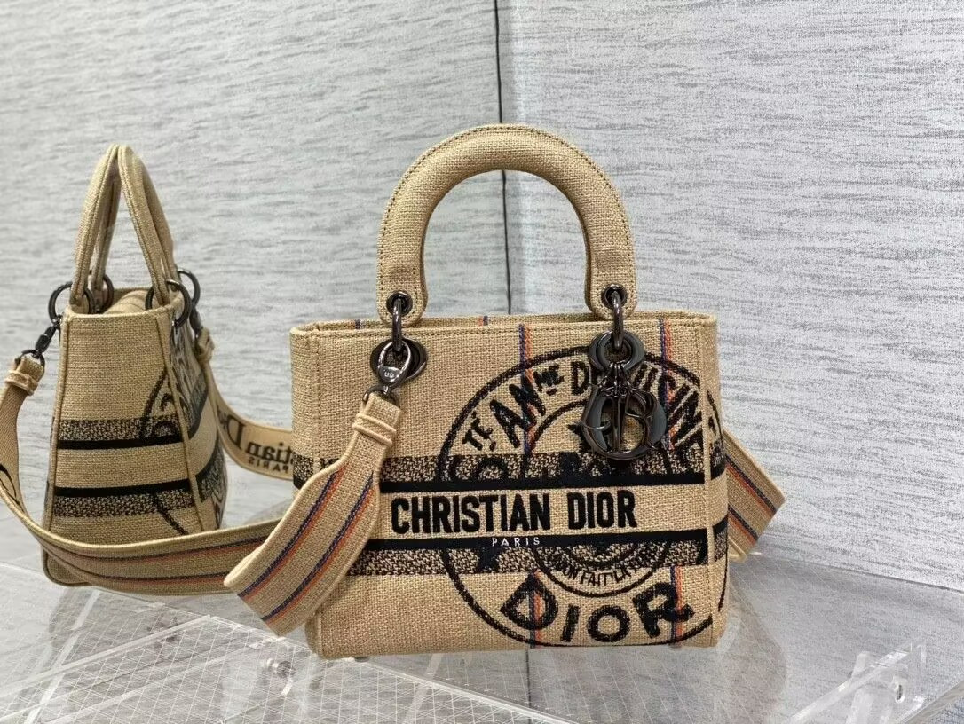 D*or medium lady d-lite bag 24x20x11cm