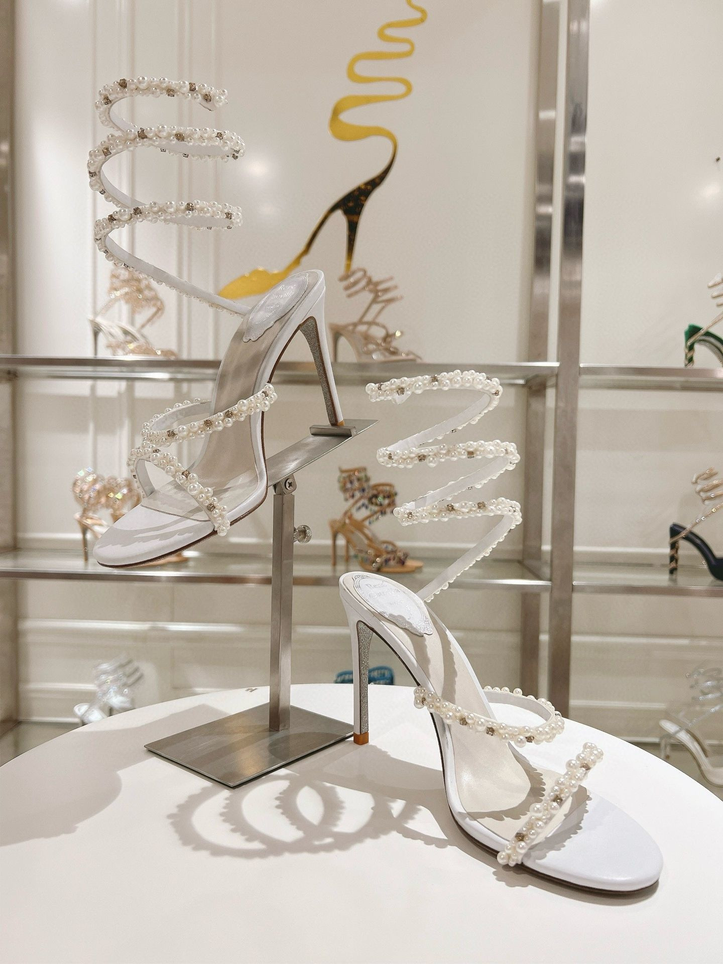 UA RENÉ CAOVILLA CHANDELIER SANDAL 95mm