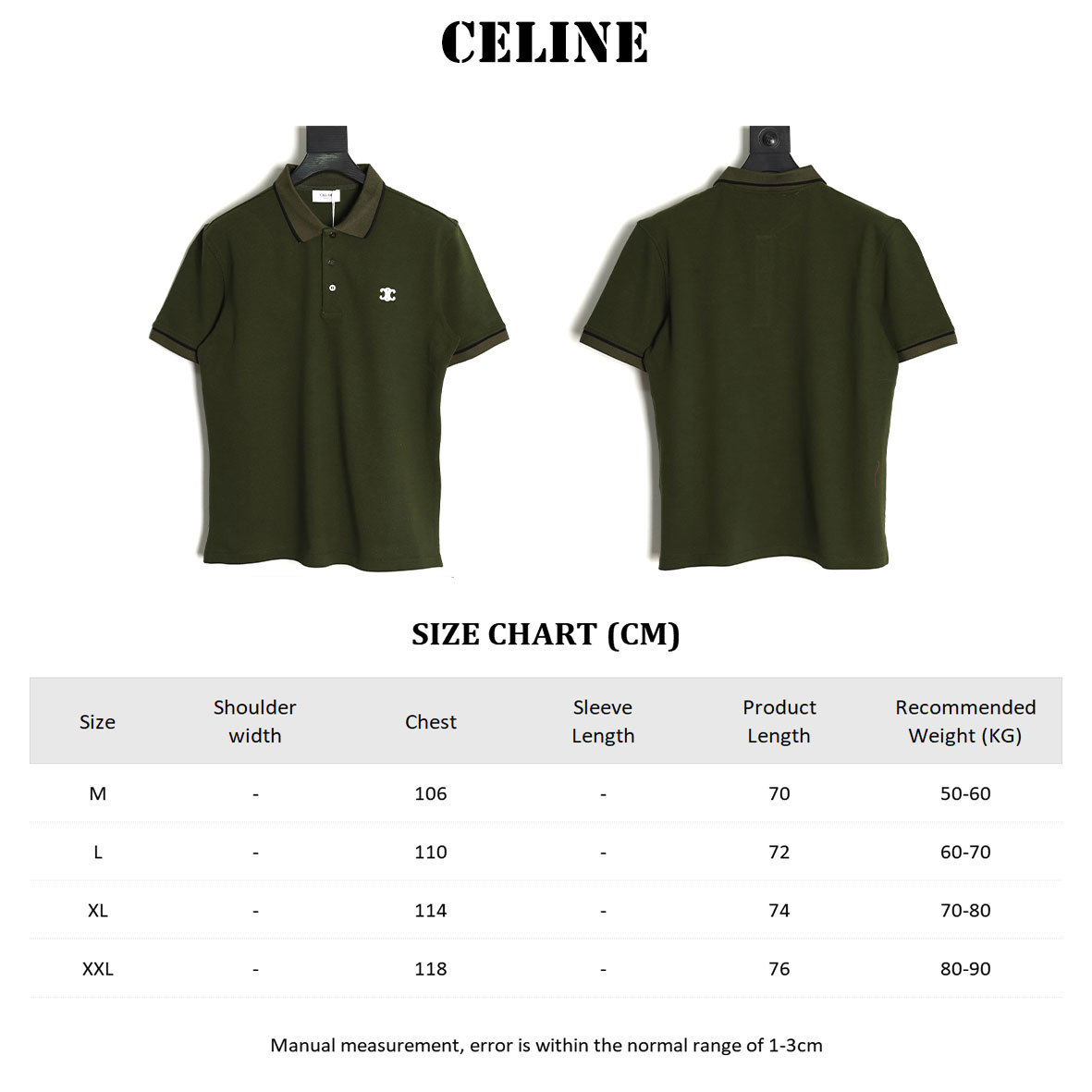 Ce**e short-sleeved polo shirt