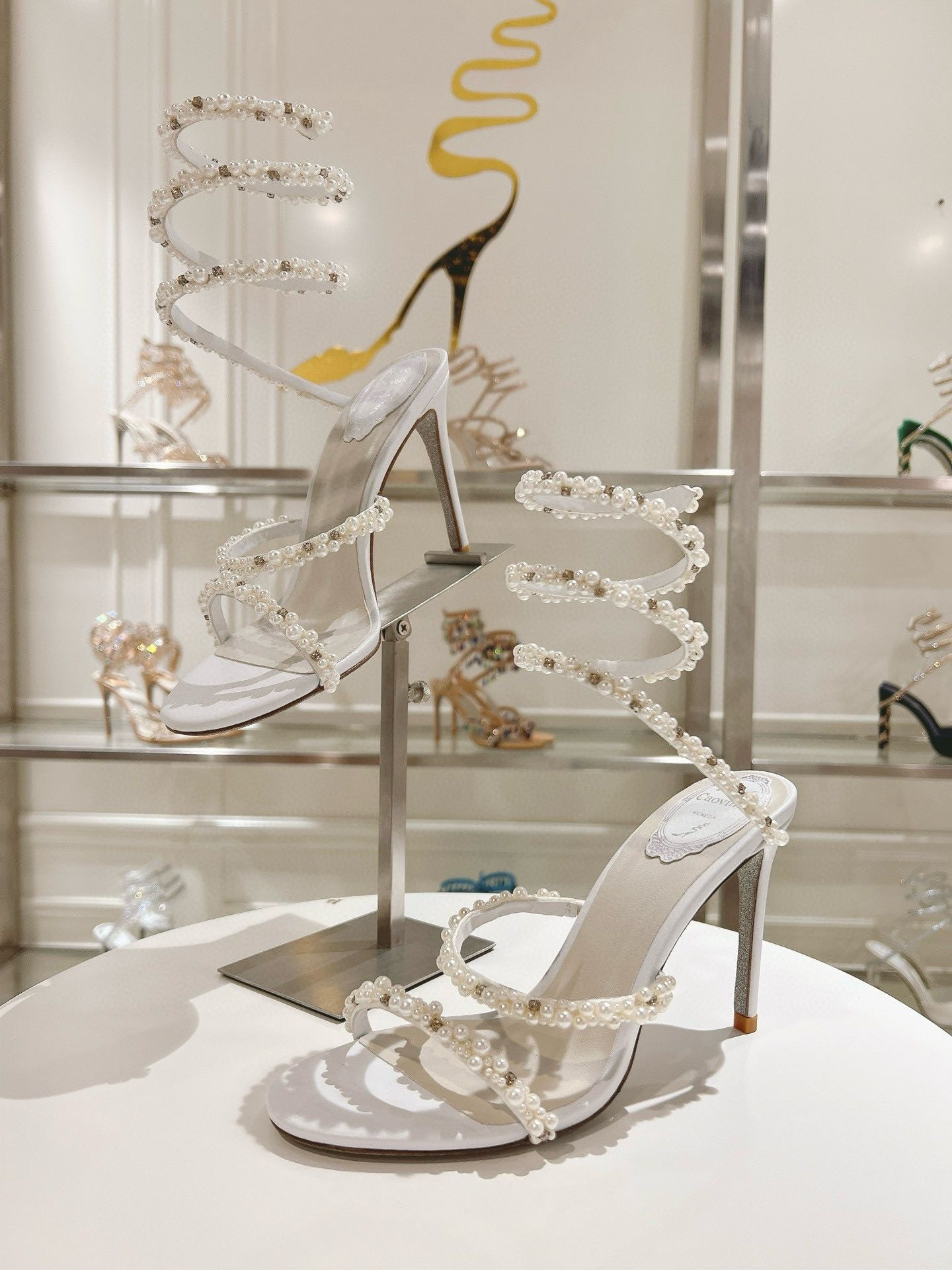 UA RENÉ CAOVILLA CHANDELIER SANDAL 95mm