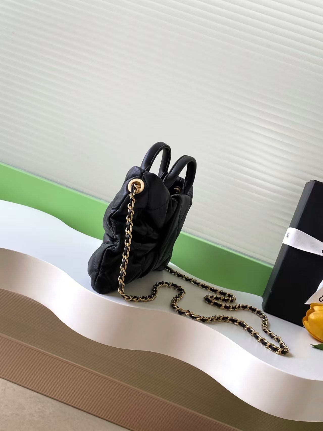 Ch*el mini bow bag 18x26x5cm