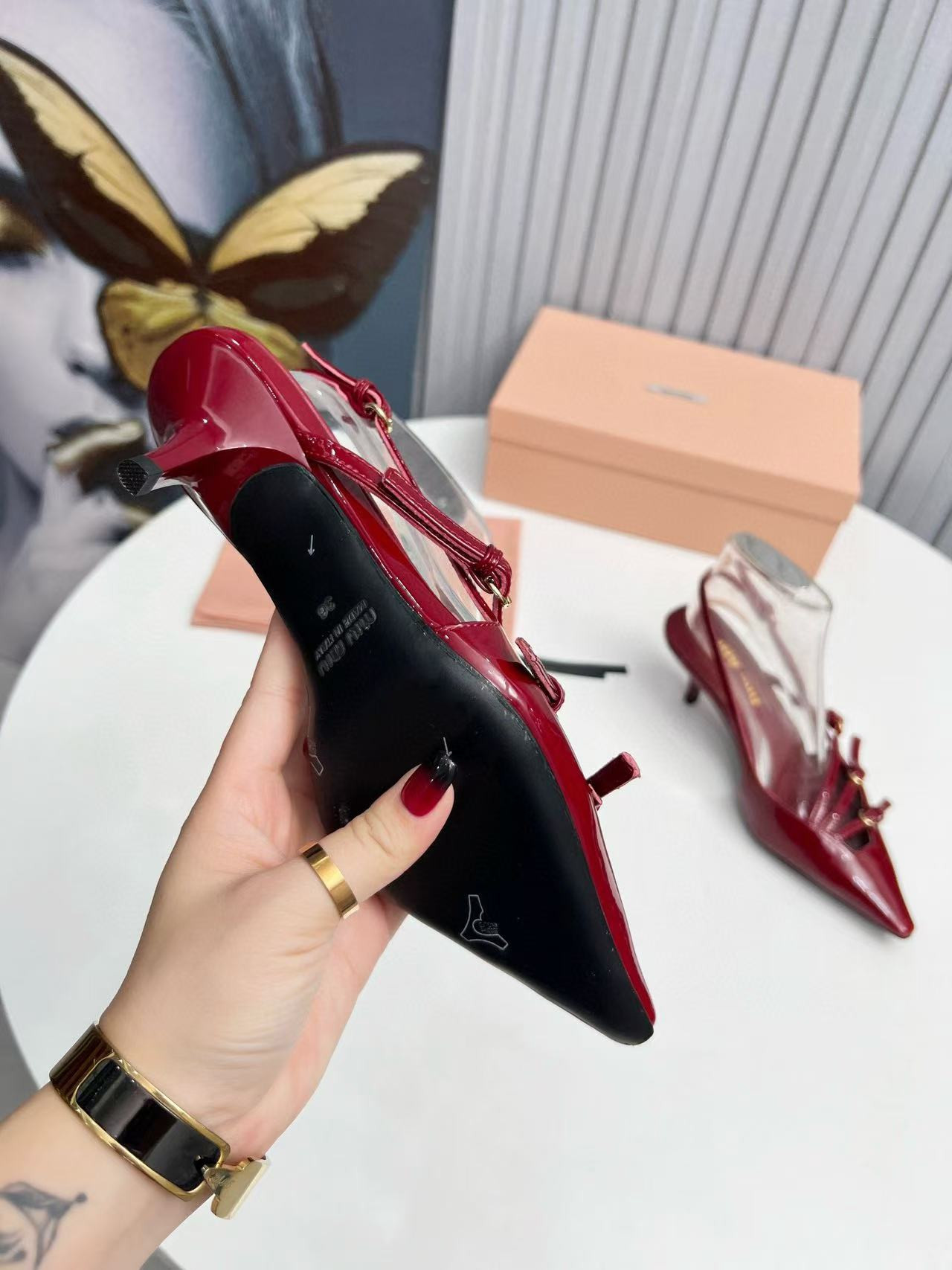 UA Miu Miu Slingbacks with Buckles