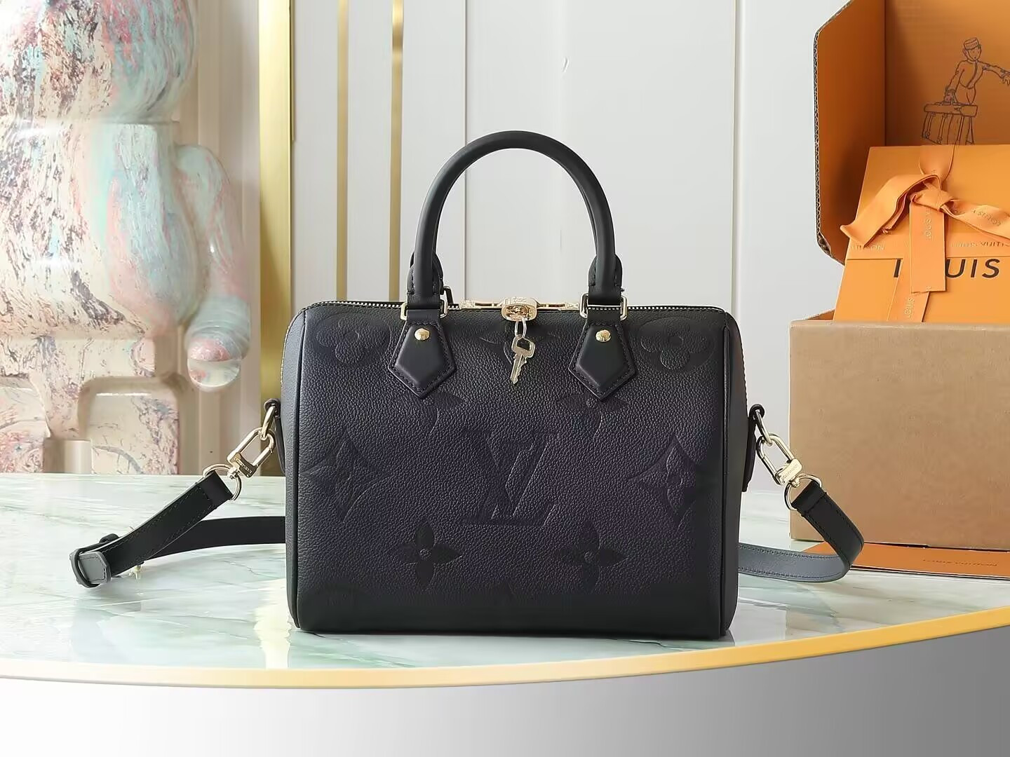 LV Speedy Bandoulière 25 M58951 25x19x15cm