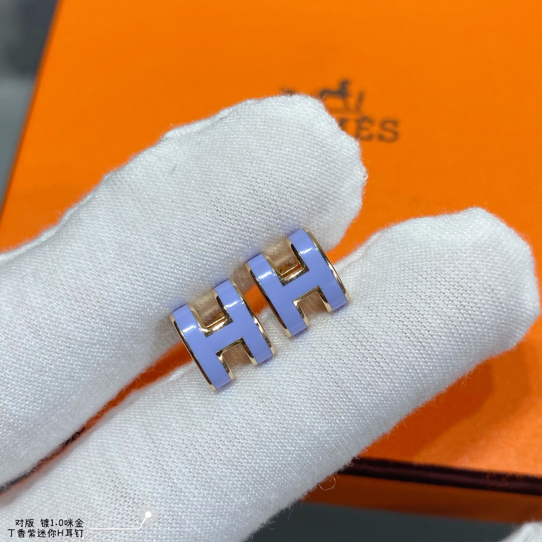 Hermès Mini H Linglong Earrings