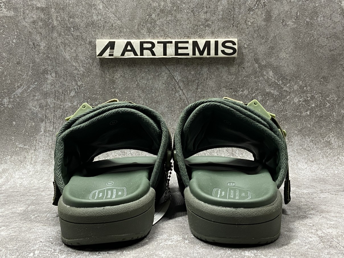 Visvim Christo Sandal Slipper Green