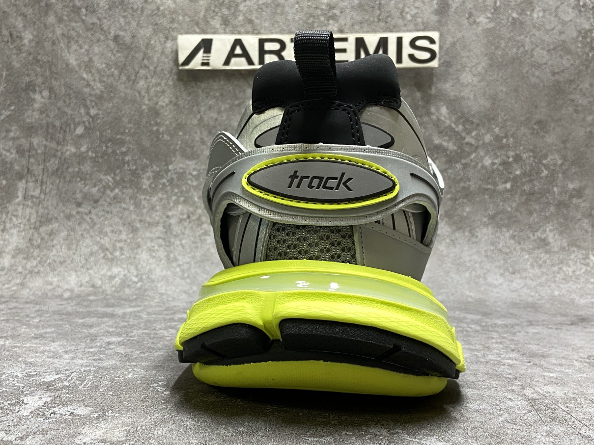 Balenciga Track Silver Neon Yellow