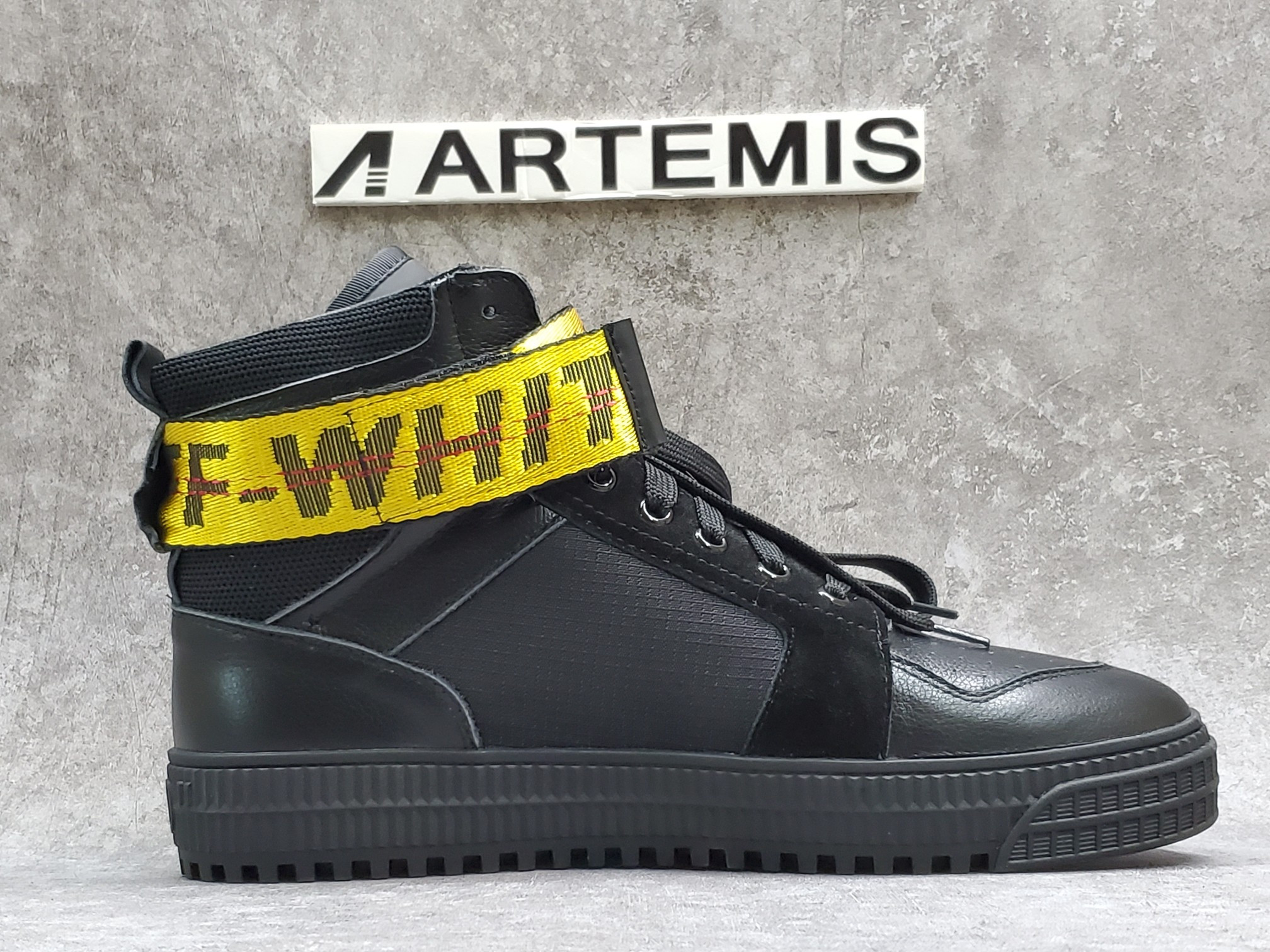 OFF-WHITE Industrial Hi Top Black