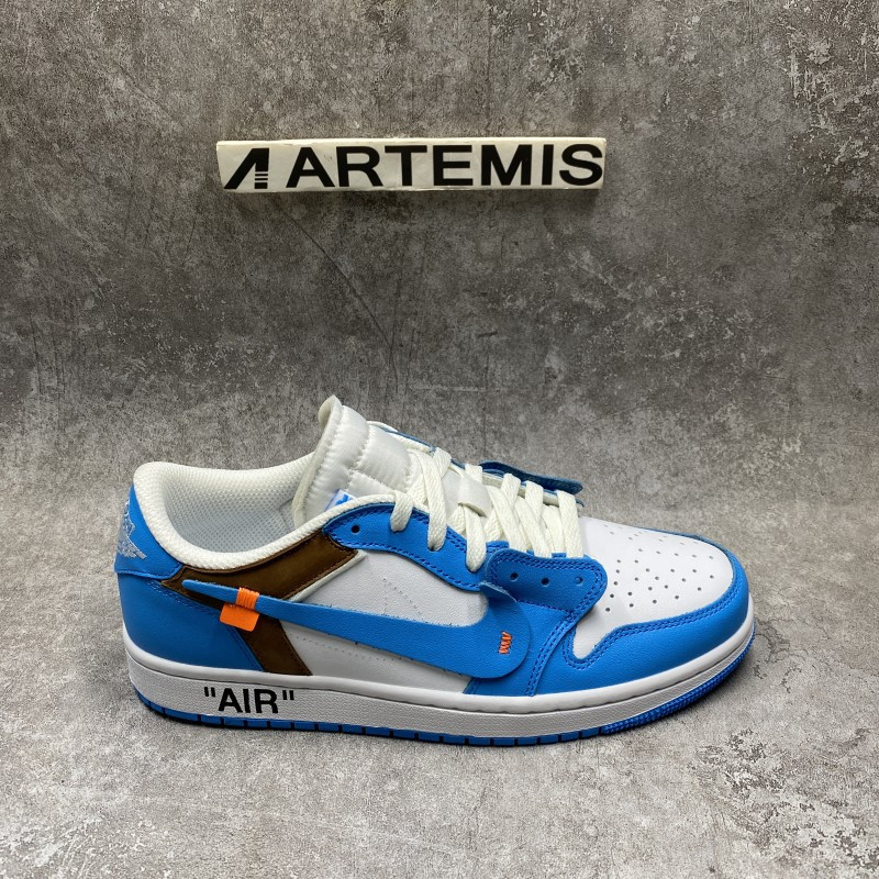 Off-White x Air Jordan 1 Low UNC Blue