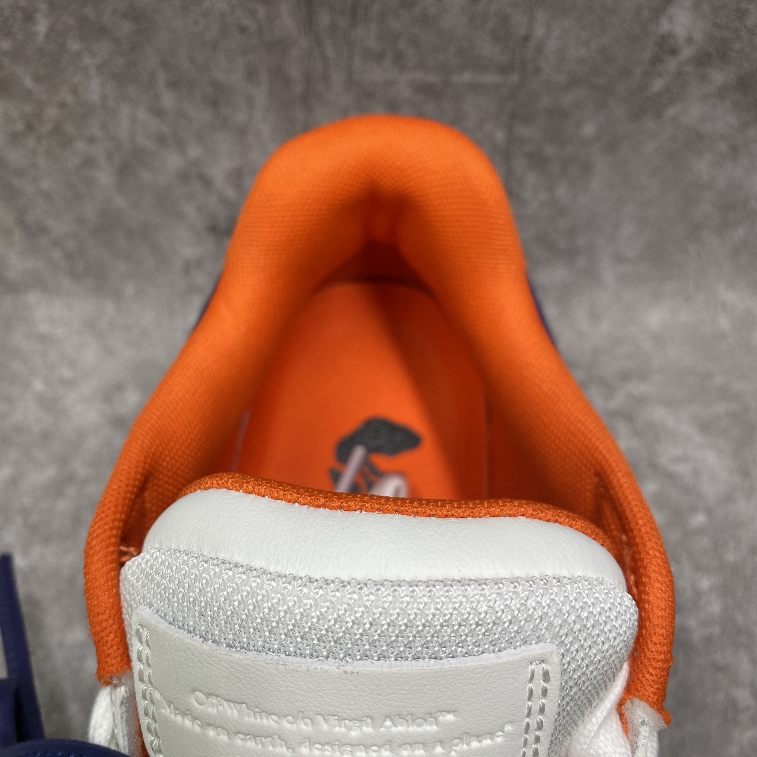 OFF-WHITE Out Of Office OOO Low Tops White Orange Blue