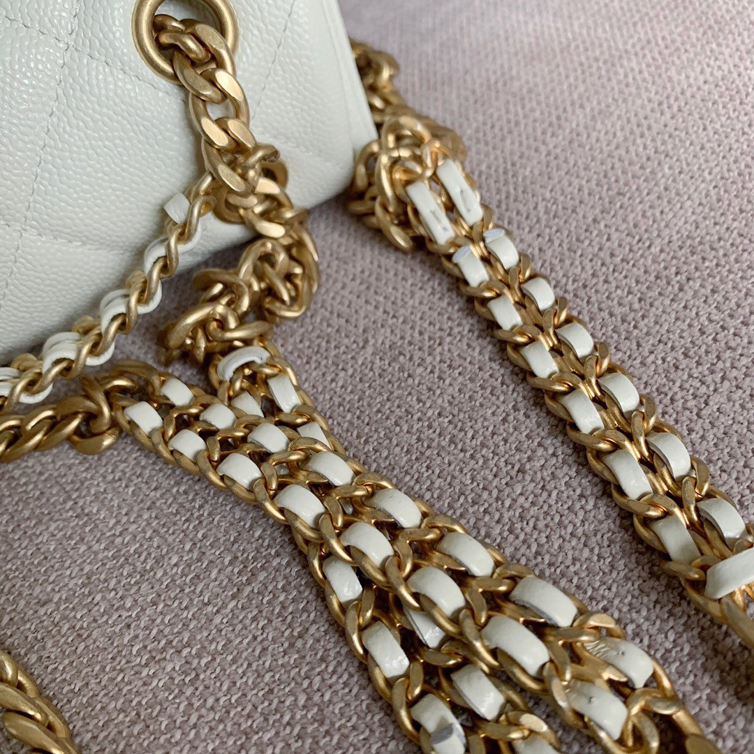 Ch*el ado backpack in white