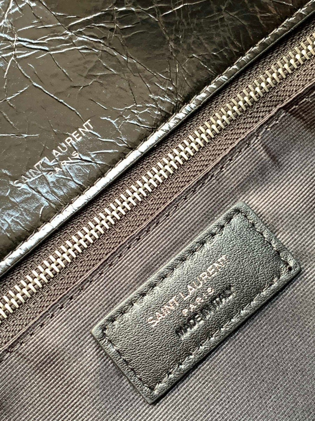 Y*L niki large in vintage leather 12.5 x 9 x 3.5 inches