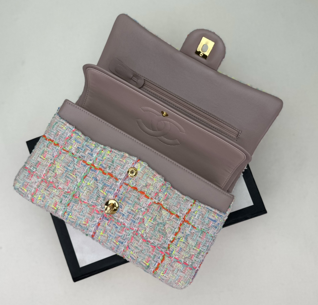 Ch*el classic 11.12 handbag 4.7 × 7.8 × 2.3 in