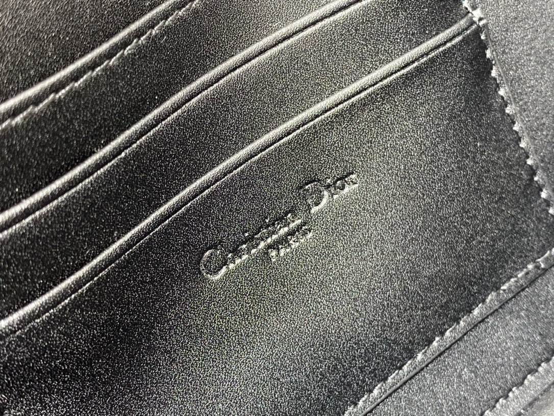 D*or mini D*or ange bag black macrocannage calfskin 20 x 12 x 5 cm