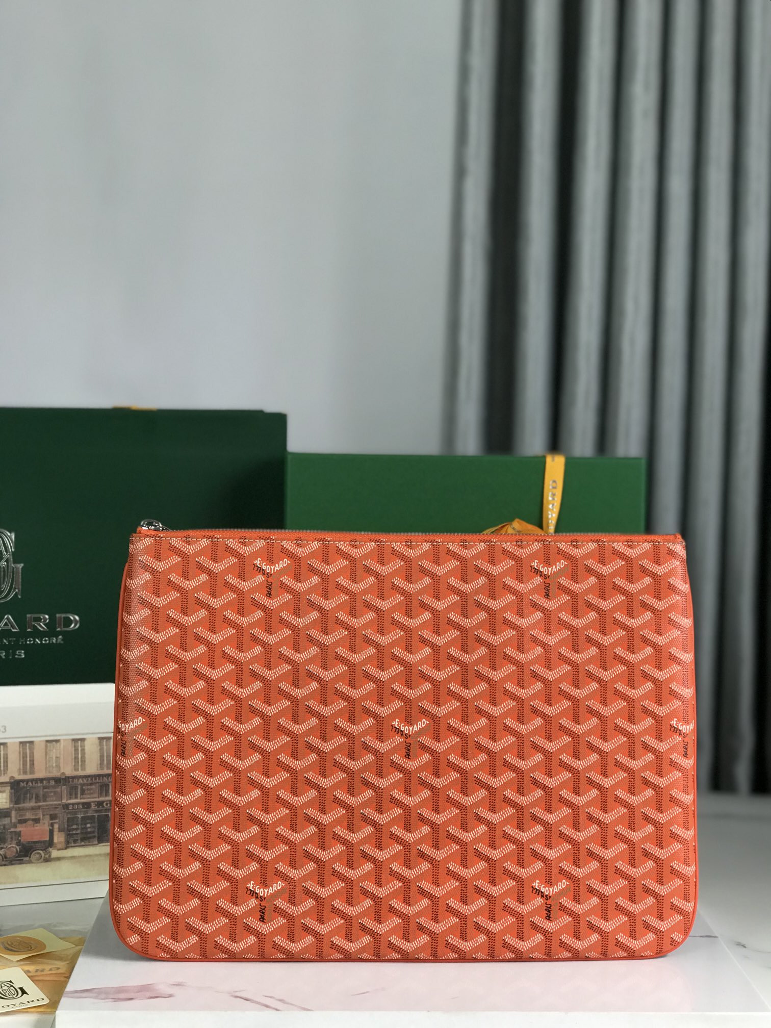 Go*ard Go*ardine senat mm pouch palladium hardware 36x26x0.5cm