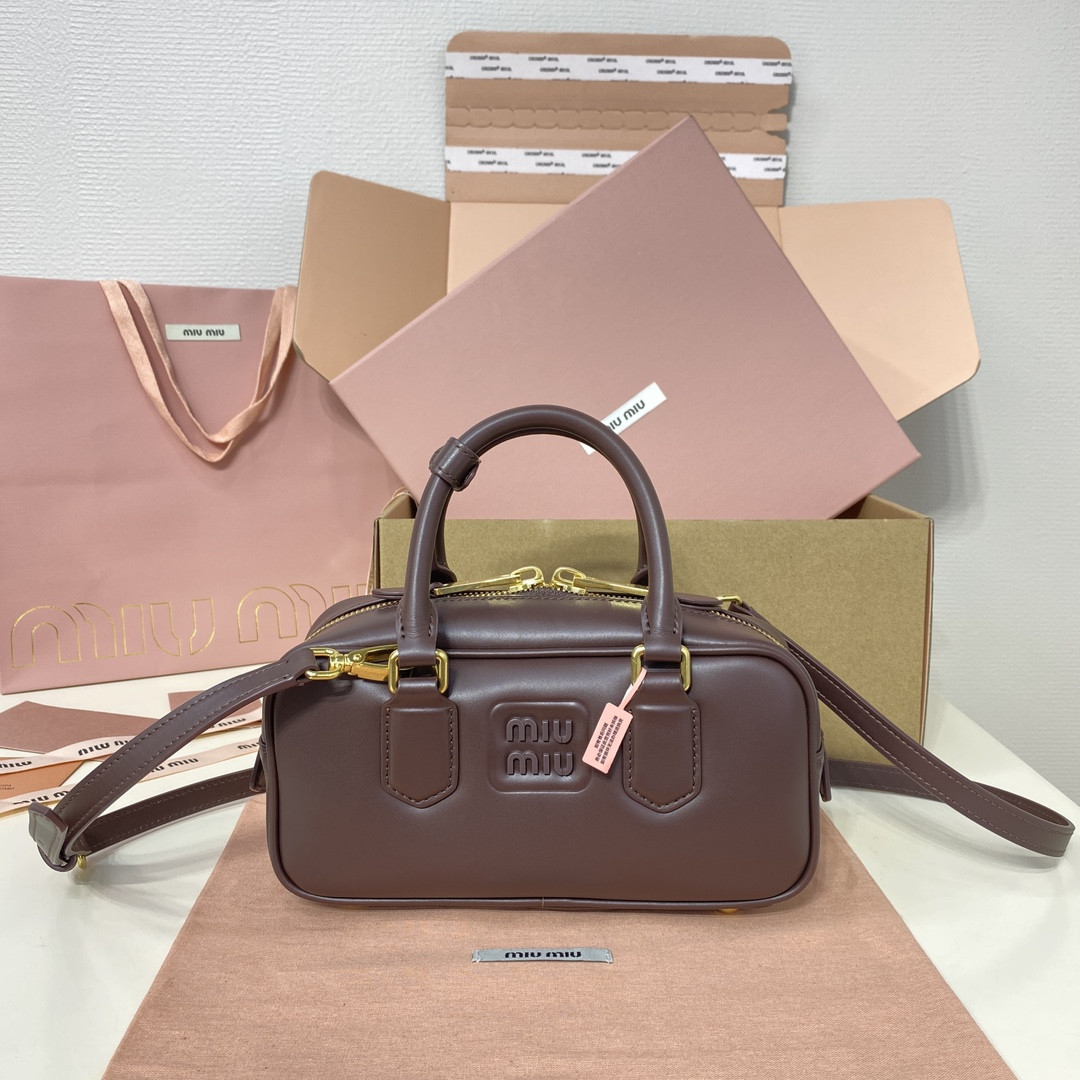 Miu Miu Arcadie leather bag 10.5x22x7.5cm