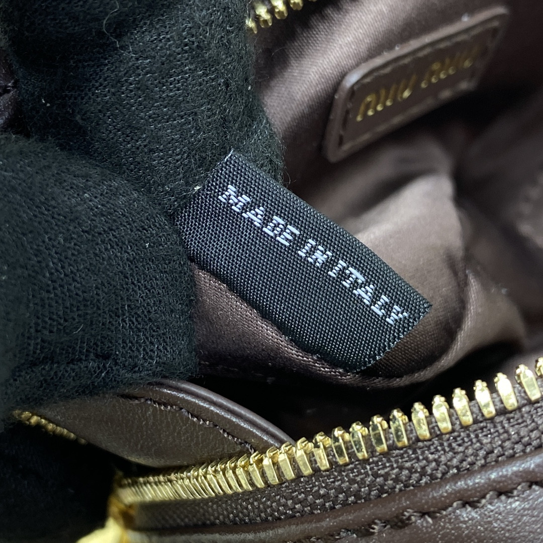 Miu Miu Leather micro bag 7x11x4cm