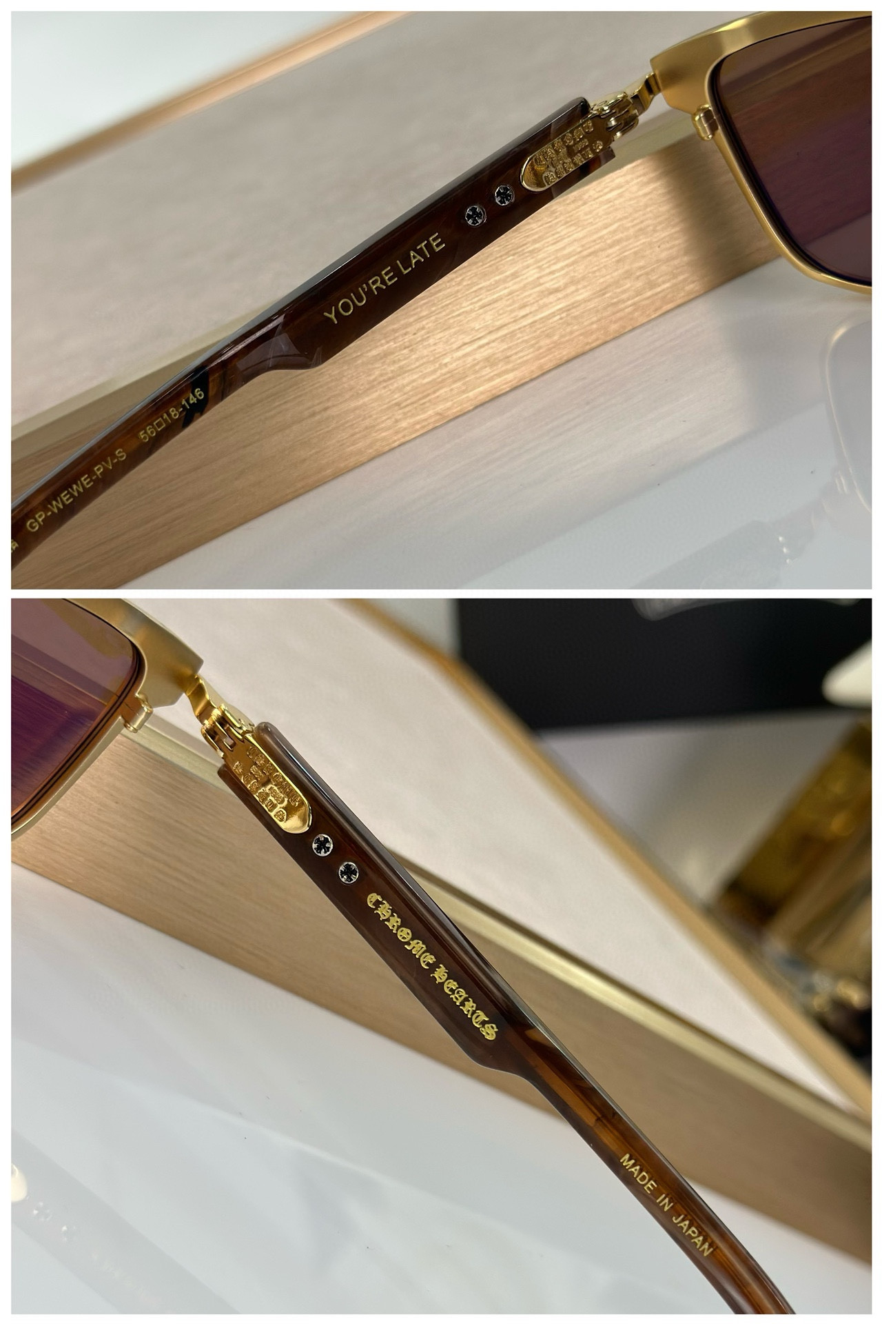 Ch**me He**ts glasses ss24 56-18-146