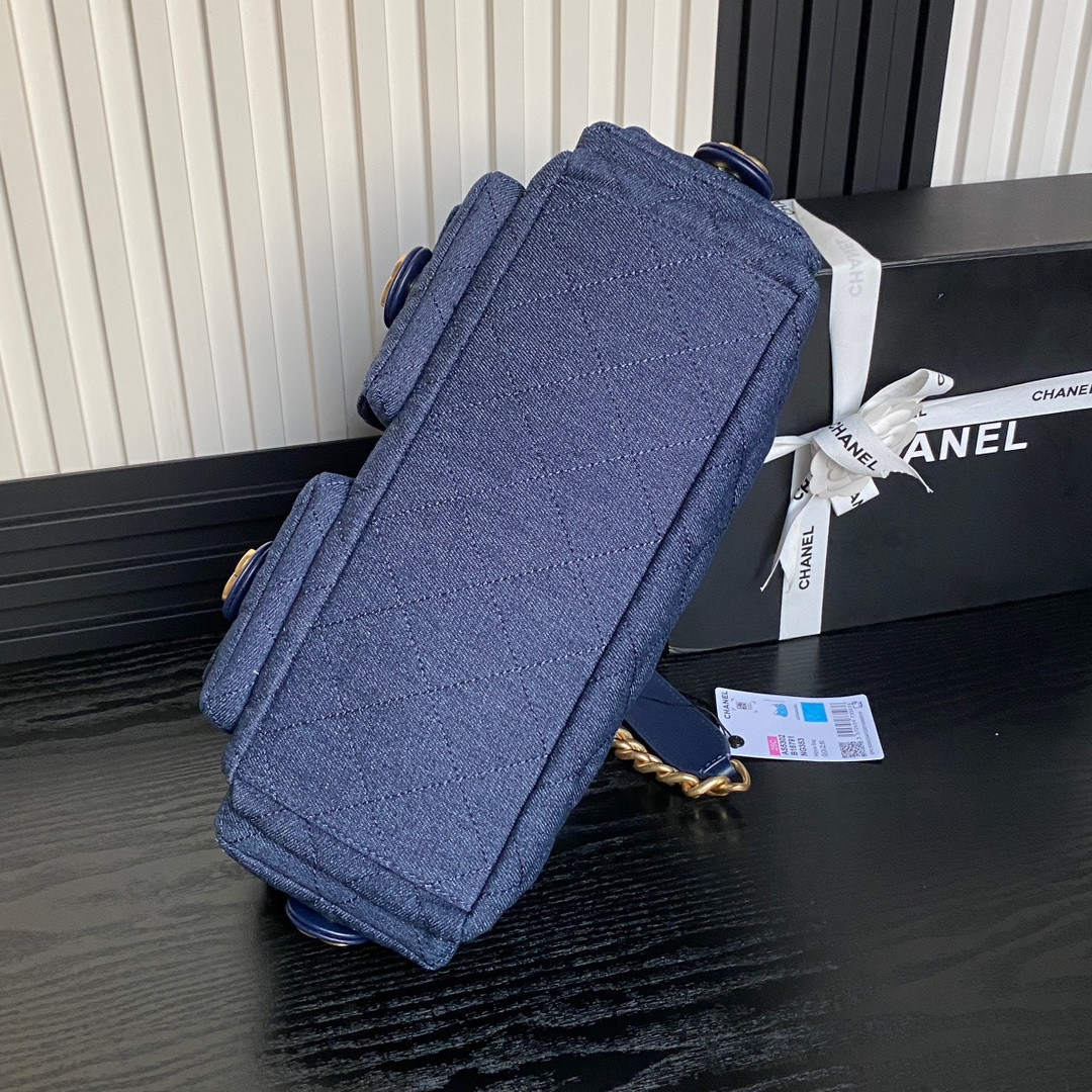 Ch*el 25c maxi hobo bag 27×35×18cm