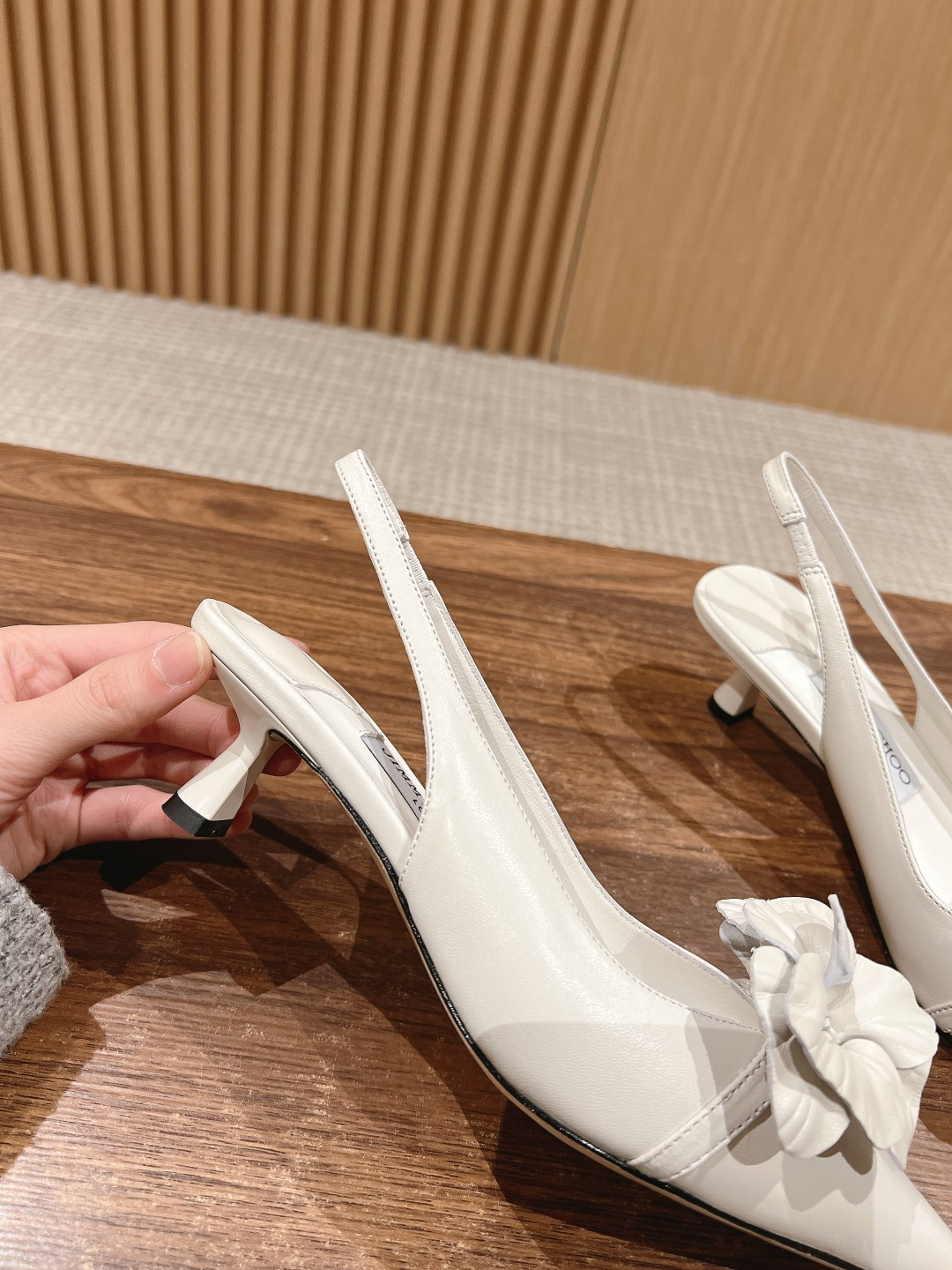 ua Ji*y Ch* rosalia flowers slingbacks 4.5cm