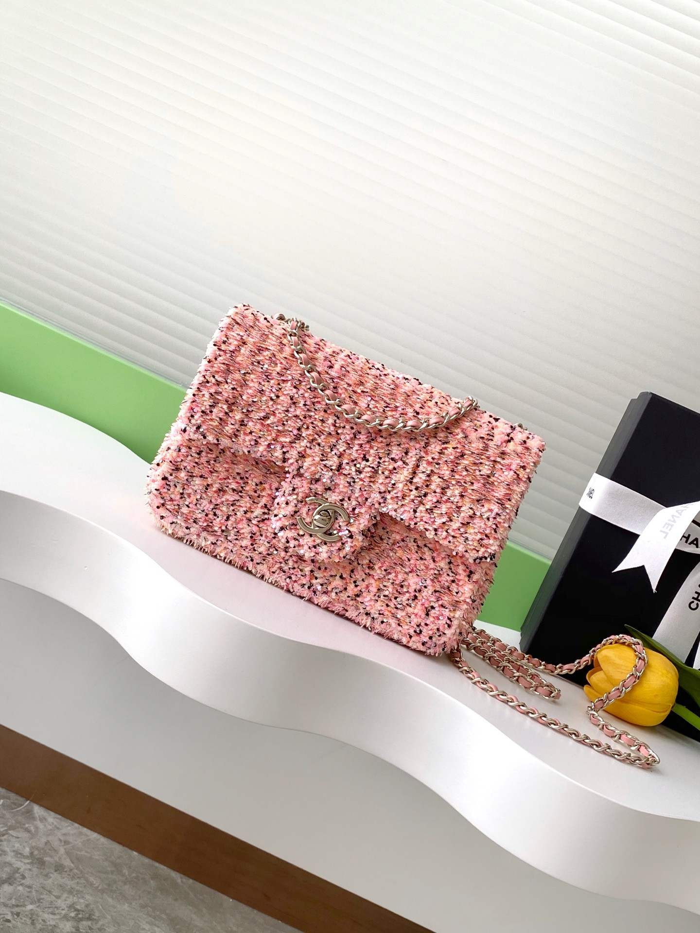 Ch**el flap bag as4561 14x21x8cm