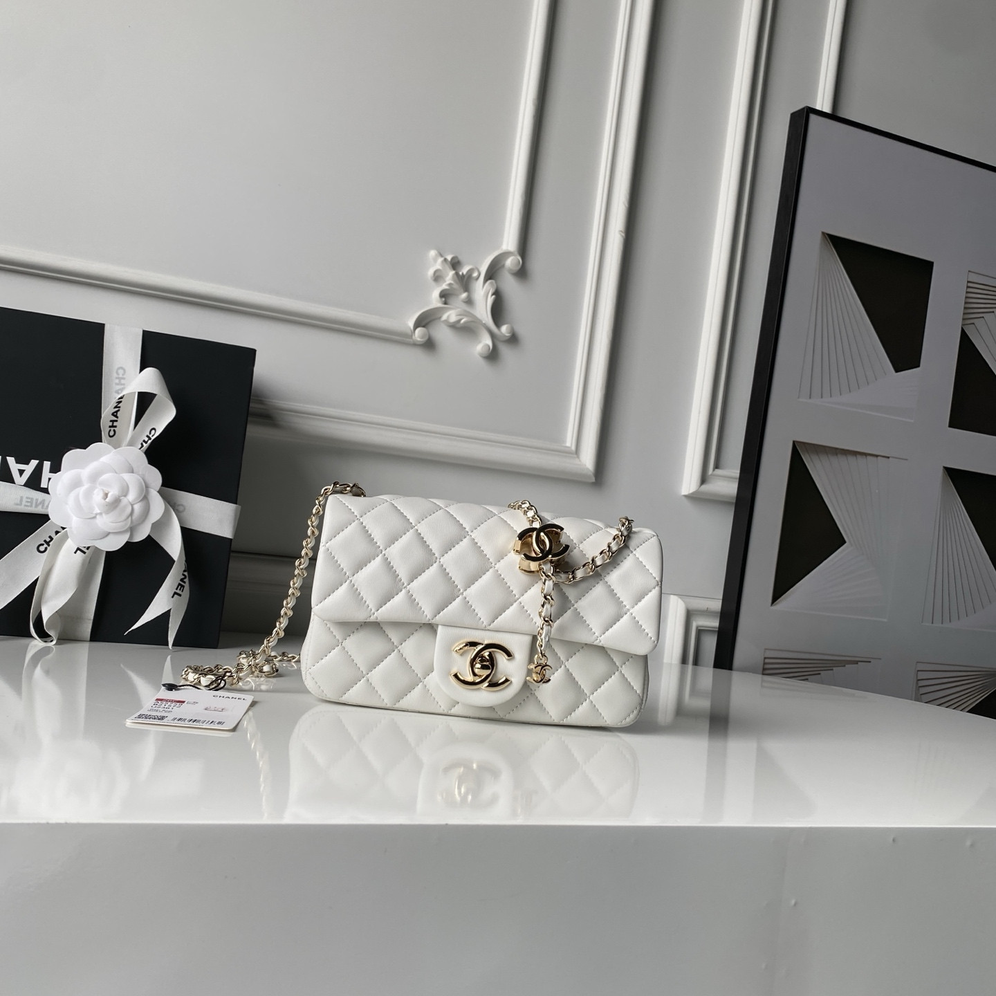 Ch**el classic flap handbag cf as5759 20x13x7cm