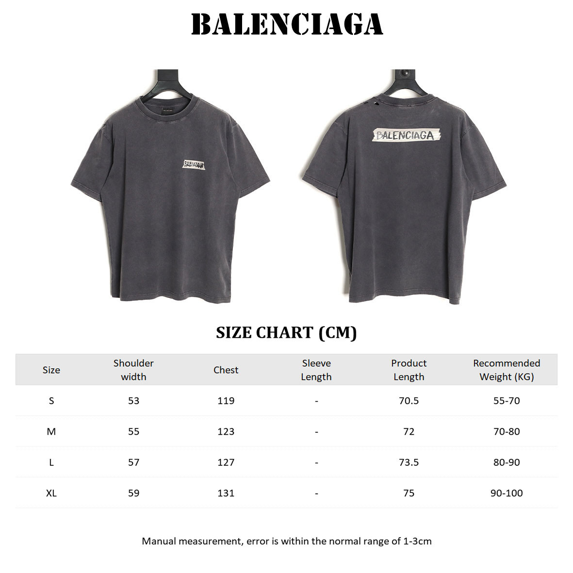 Ba1en*iaga short-sleeved t-shirt