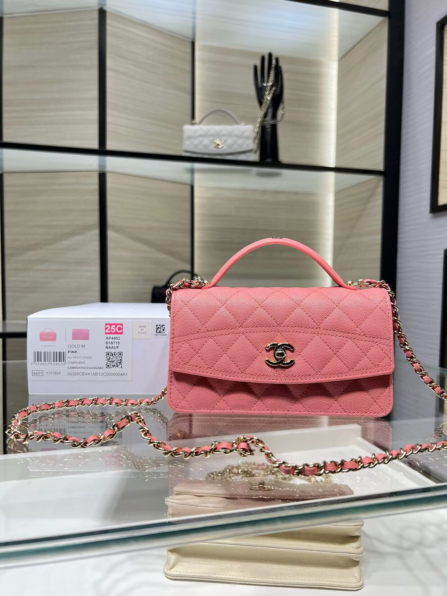 Ch**el mini coco handle bag ap4402 19x11x6cm
