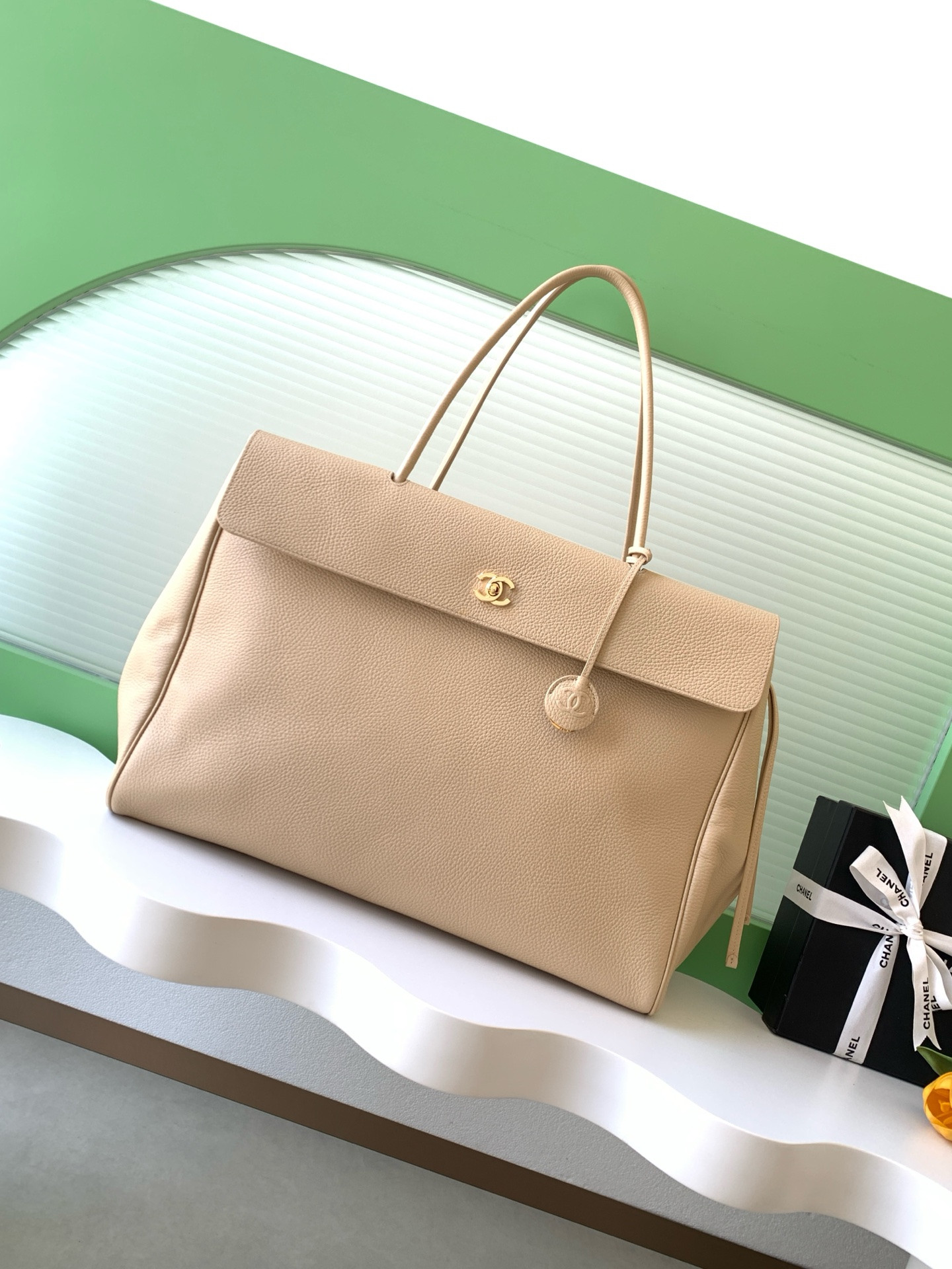Ch**el large shopping tote as6289 33x43x17.5cm