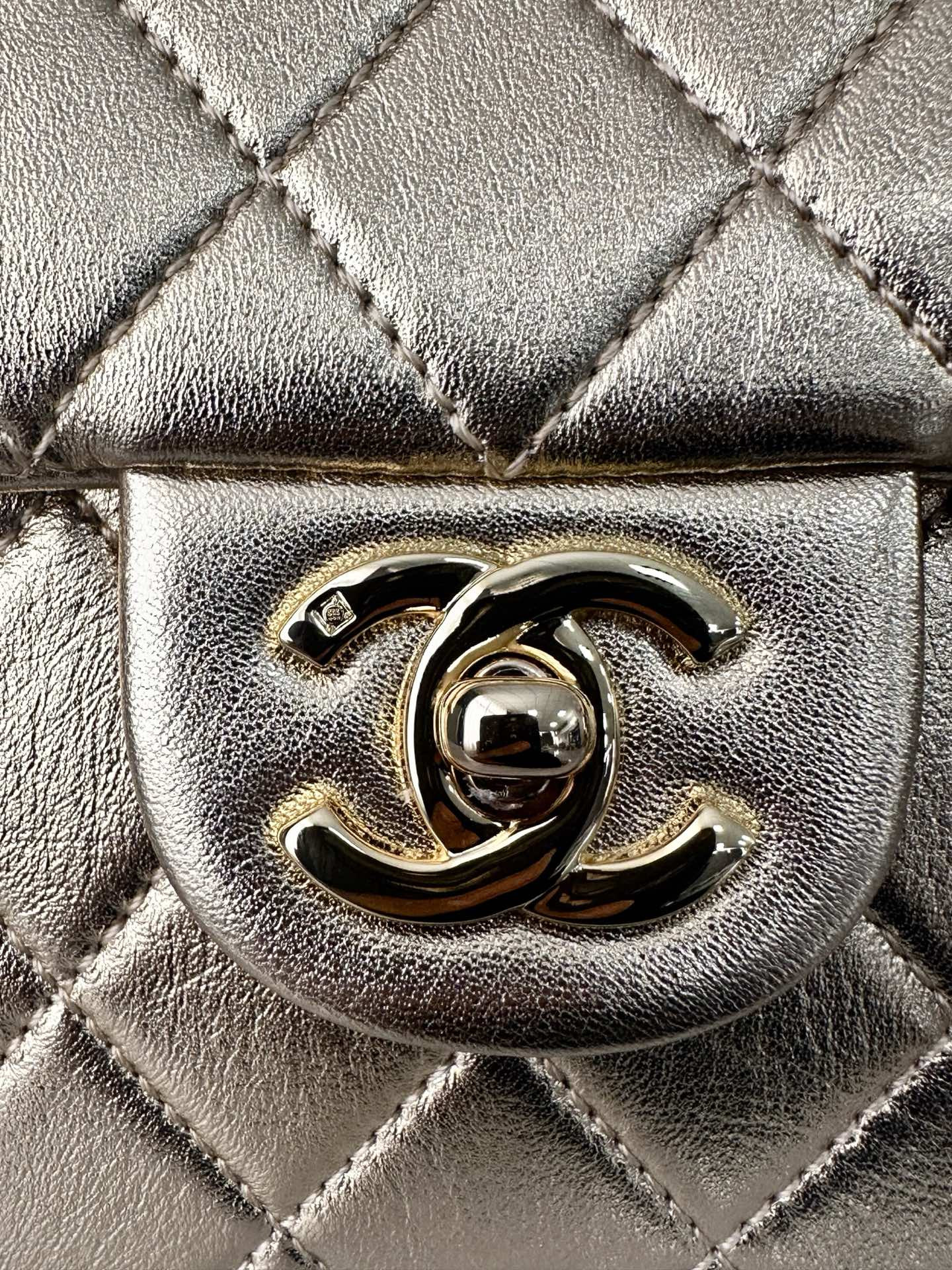 Ch**el mini square flap bag as3349 17.5cm