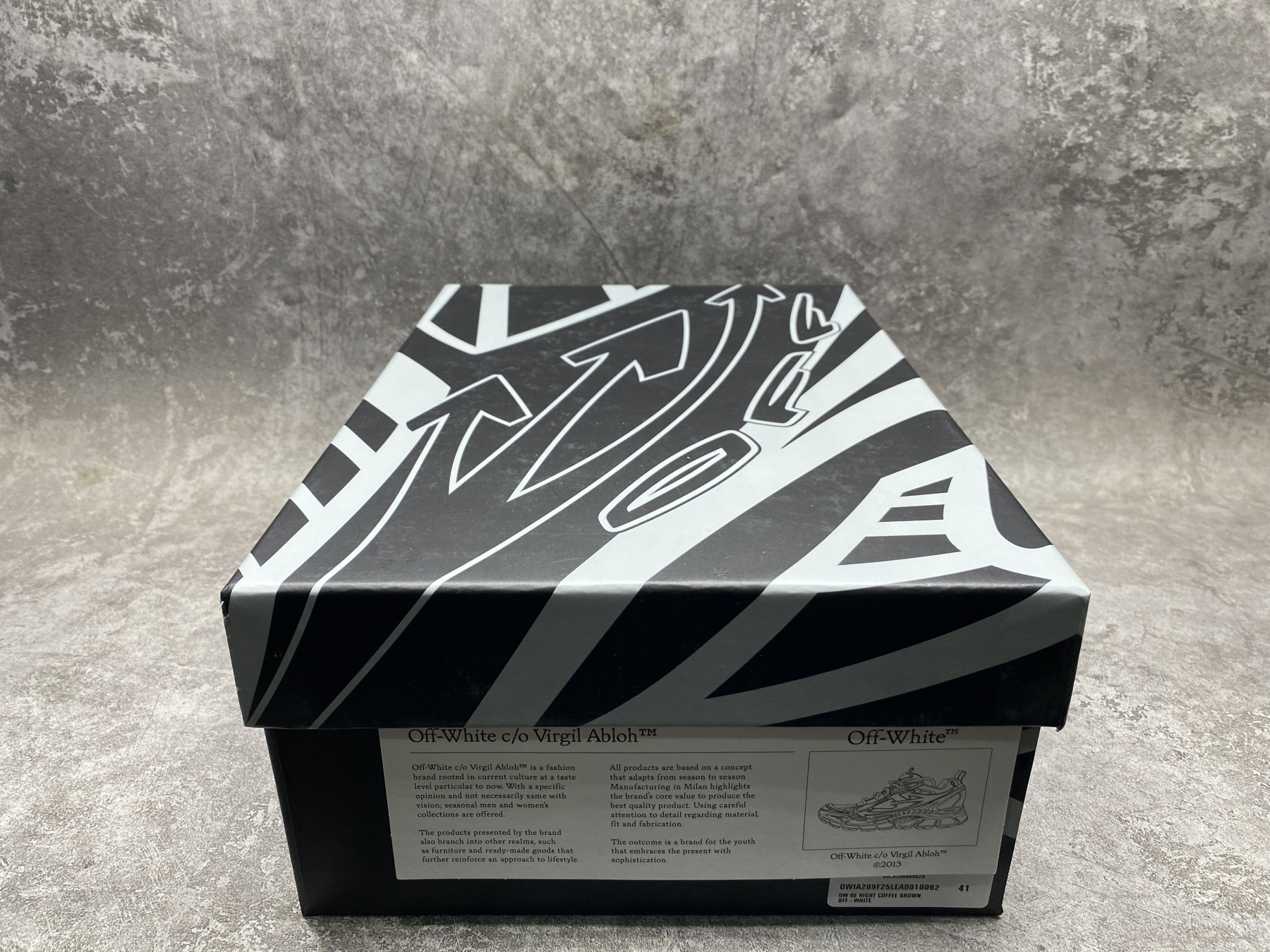 UA Off-White "BE RIGHT BACK"
