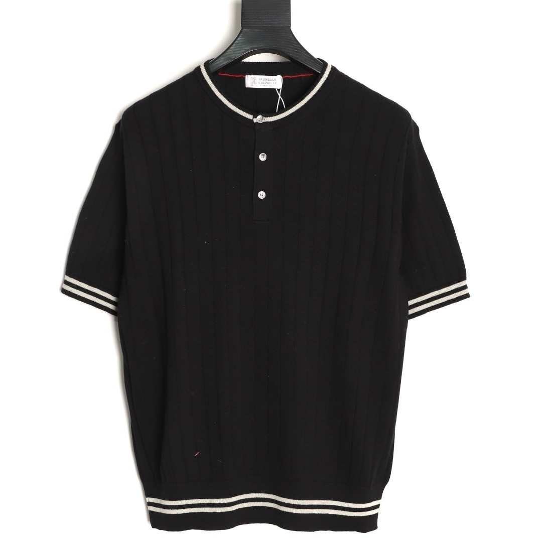 BRUNELLO CUCINELLI Knitting Short-sleeved T-shirt