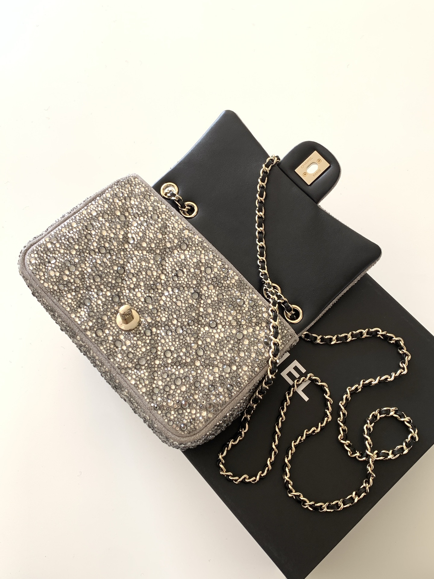 Ch**el evening flap bag as4297 13x21x8cm