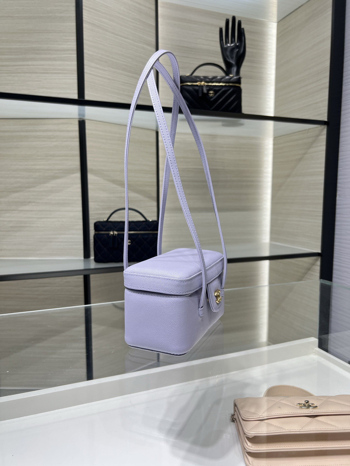 Ch**el preppy coco long box bag ap5067 17x9.5x8cm