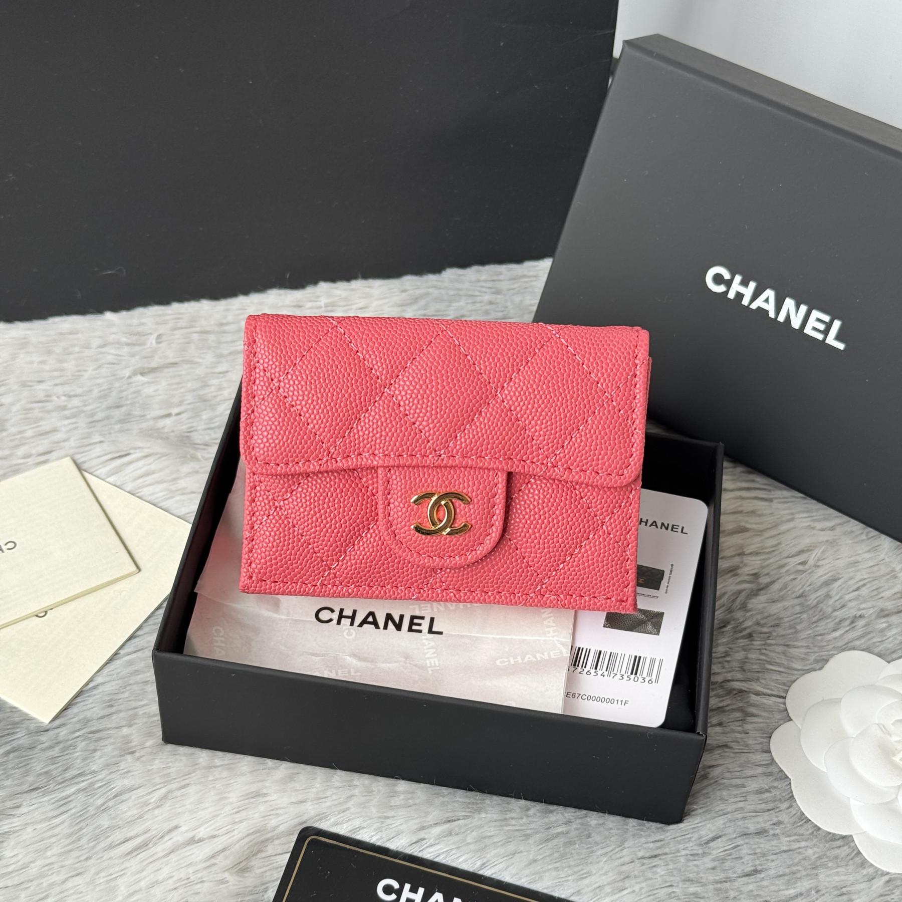 Ch**el card holder 10.5x7.5x3cm