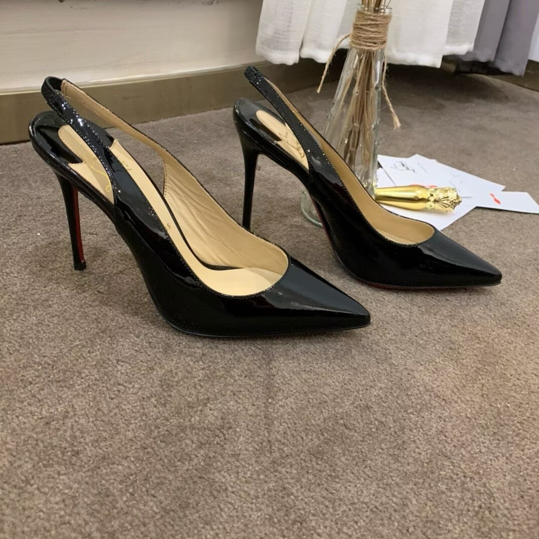 ua chr1st1an louboutin kate sling 100 mm slingback pumps(cusT0mized, no exchange no return, about 15 days)