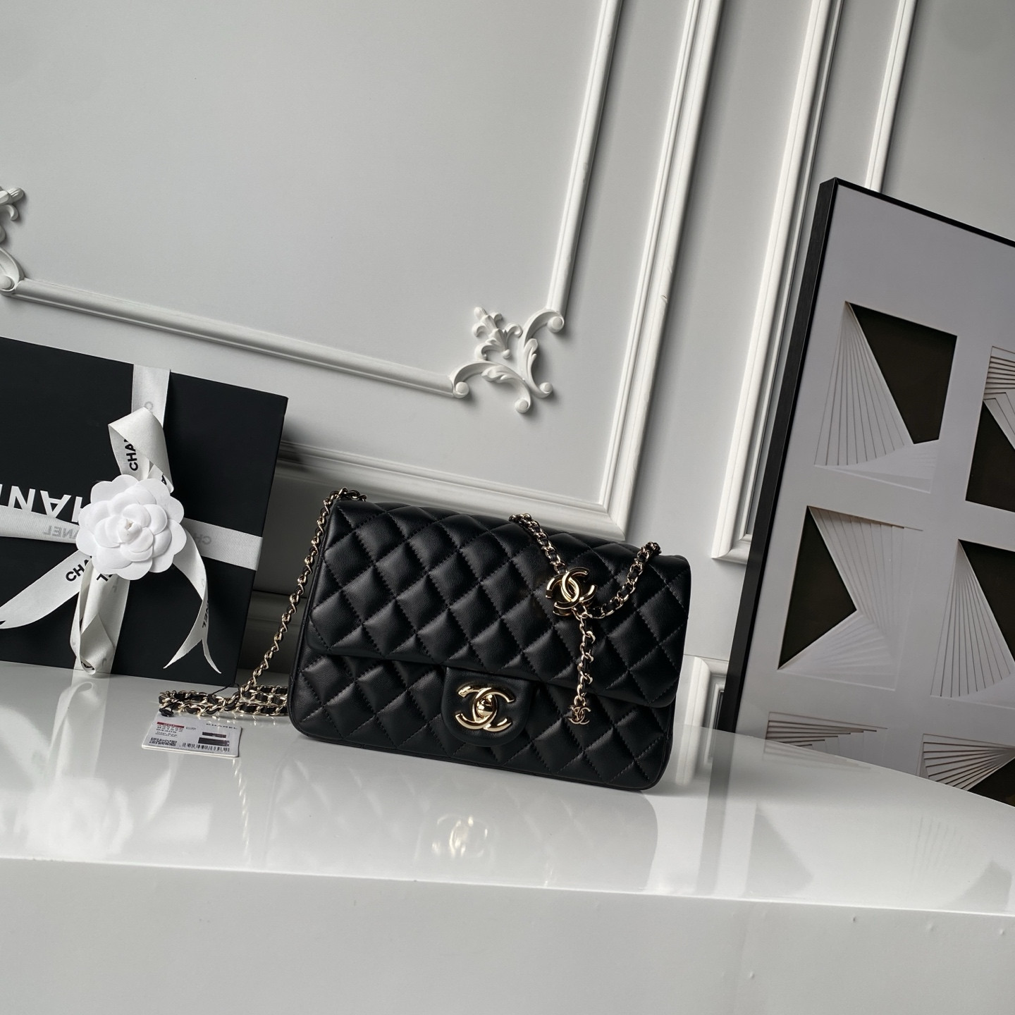Ch**el classic flap handbag cf as5756 14.5x23.5x7cm
