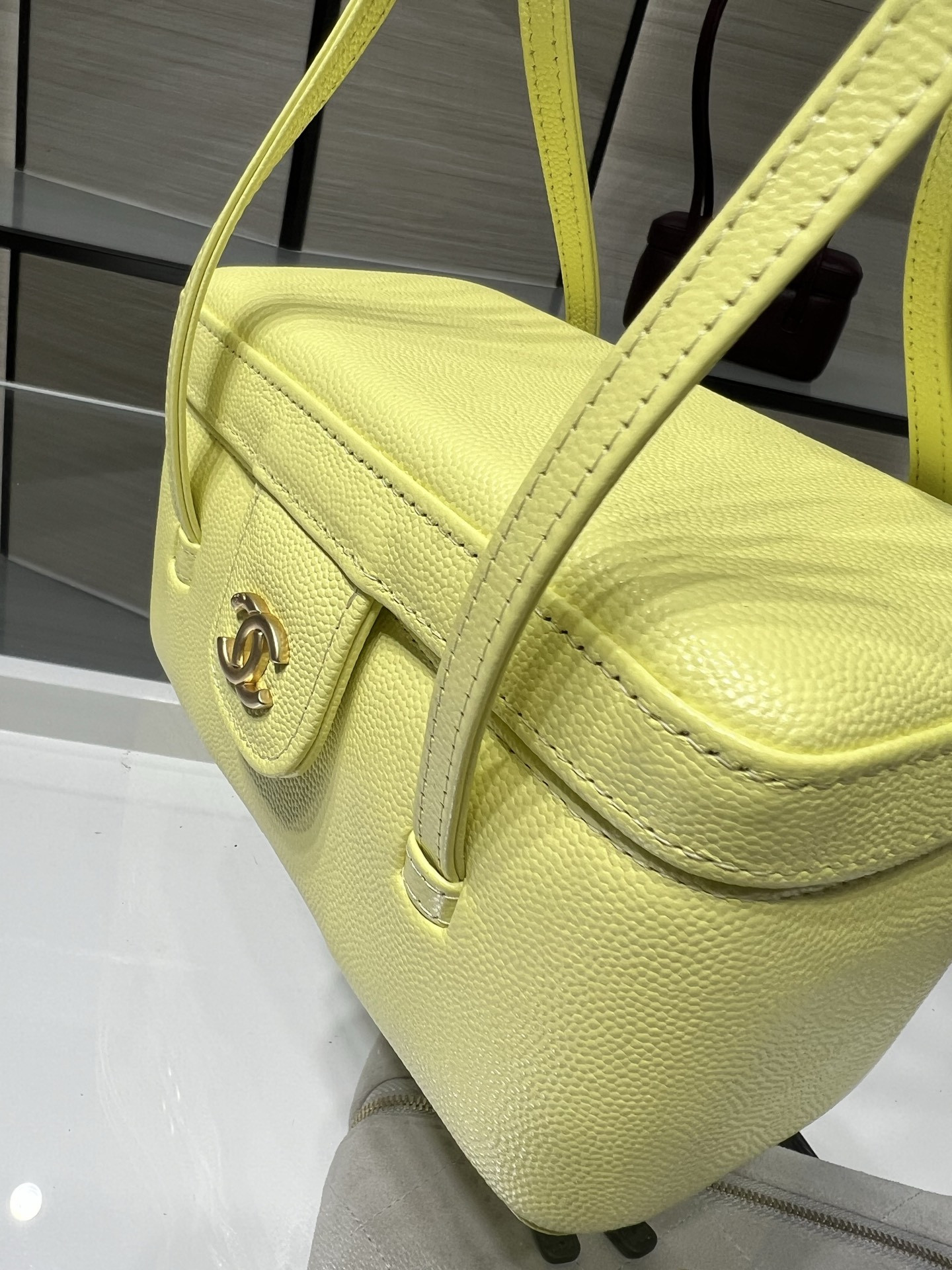 Ch**el preppy coco long box bag ap5067 17x9.5x8cm