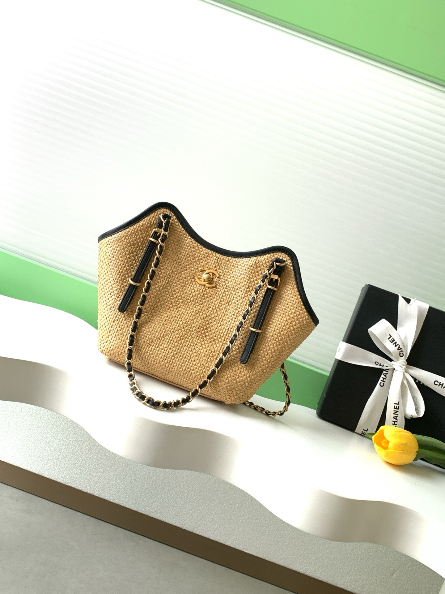 Ch**el shopping bag as6015 20x28x7cm