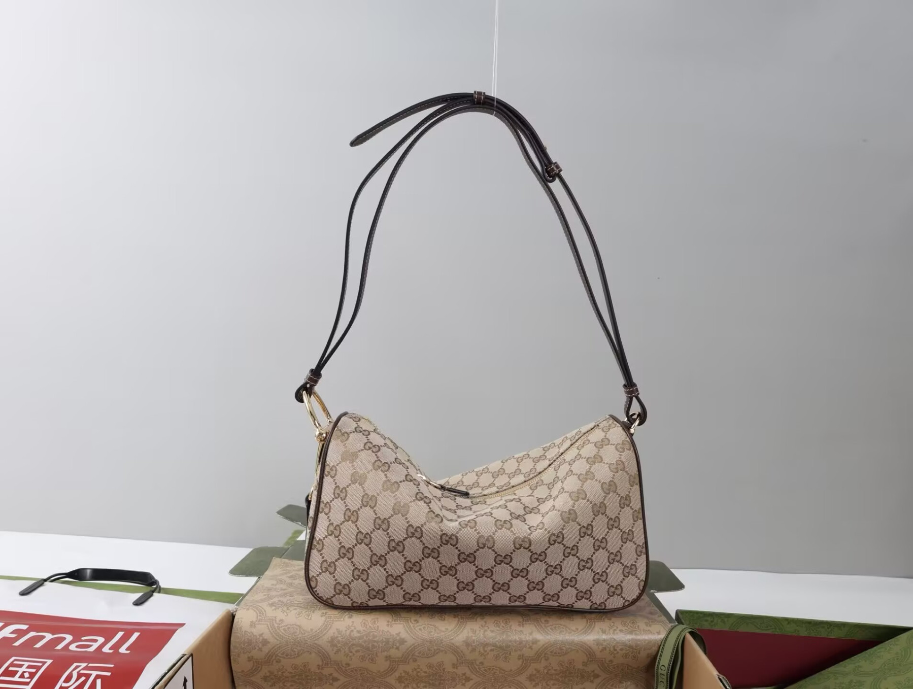 Gvc*1 half horsebit medium shoulder bag without box 31.5x17x12cm