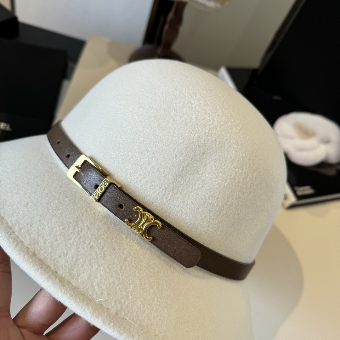 Ce1i*e bucket hat 100% wool 57cm head circumference